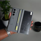 Front Glass Protection Case With PushUP S Pen Holder for Samsung Galaxy Z Fold 8 Ultra