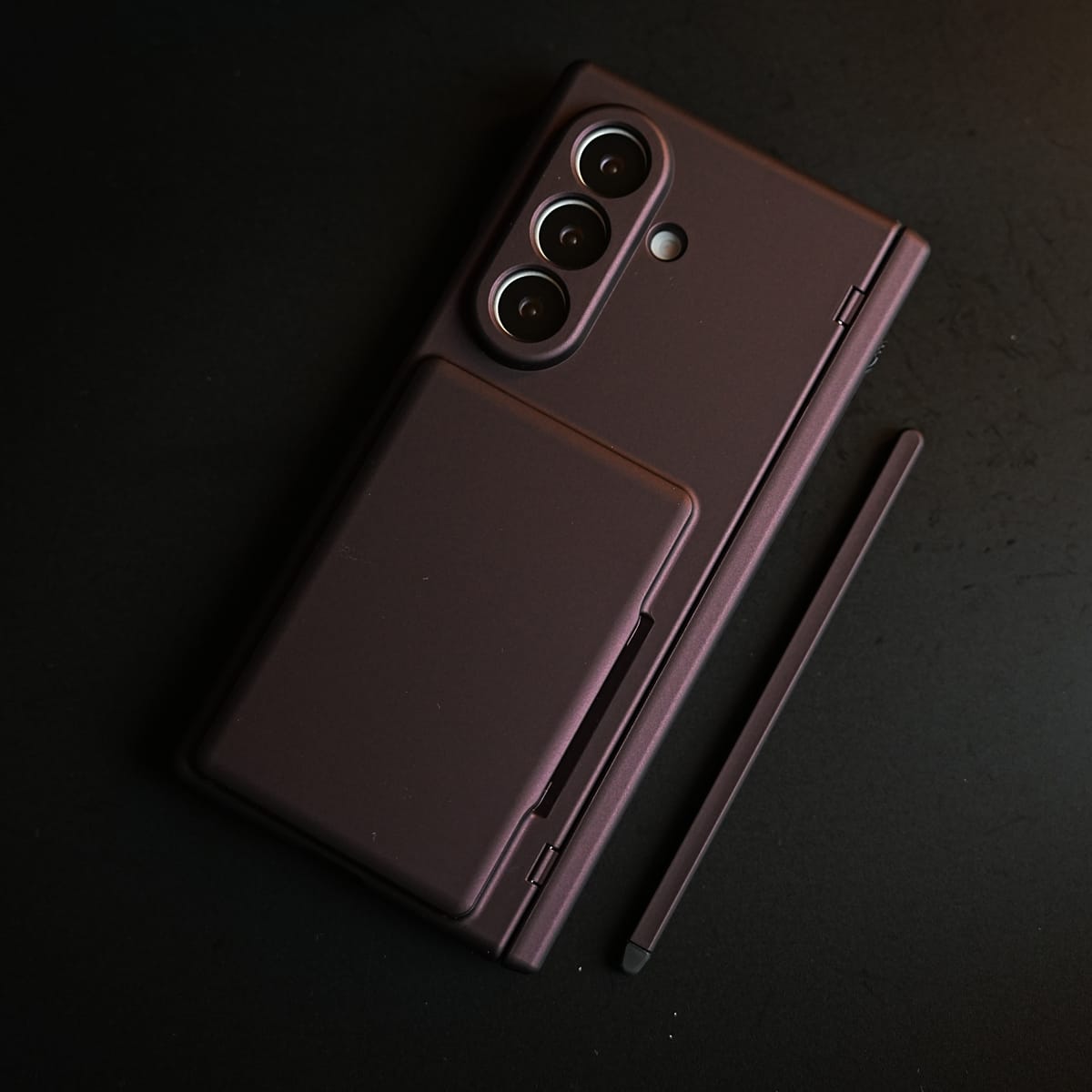 Premium Silk Matte Case for Samsung Galaxy Z Fold 8 Ultra | Built-In Card Holder & Hinge Protection