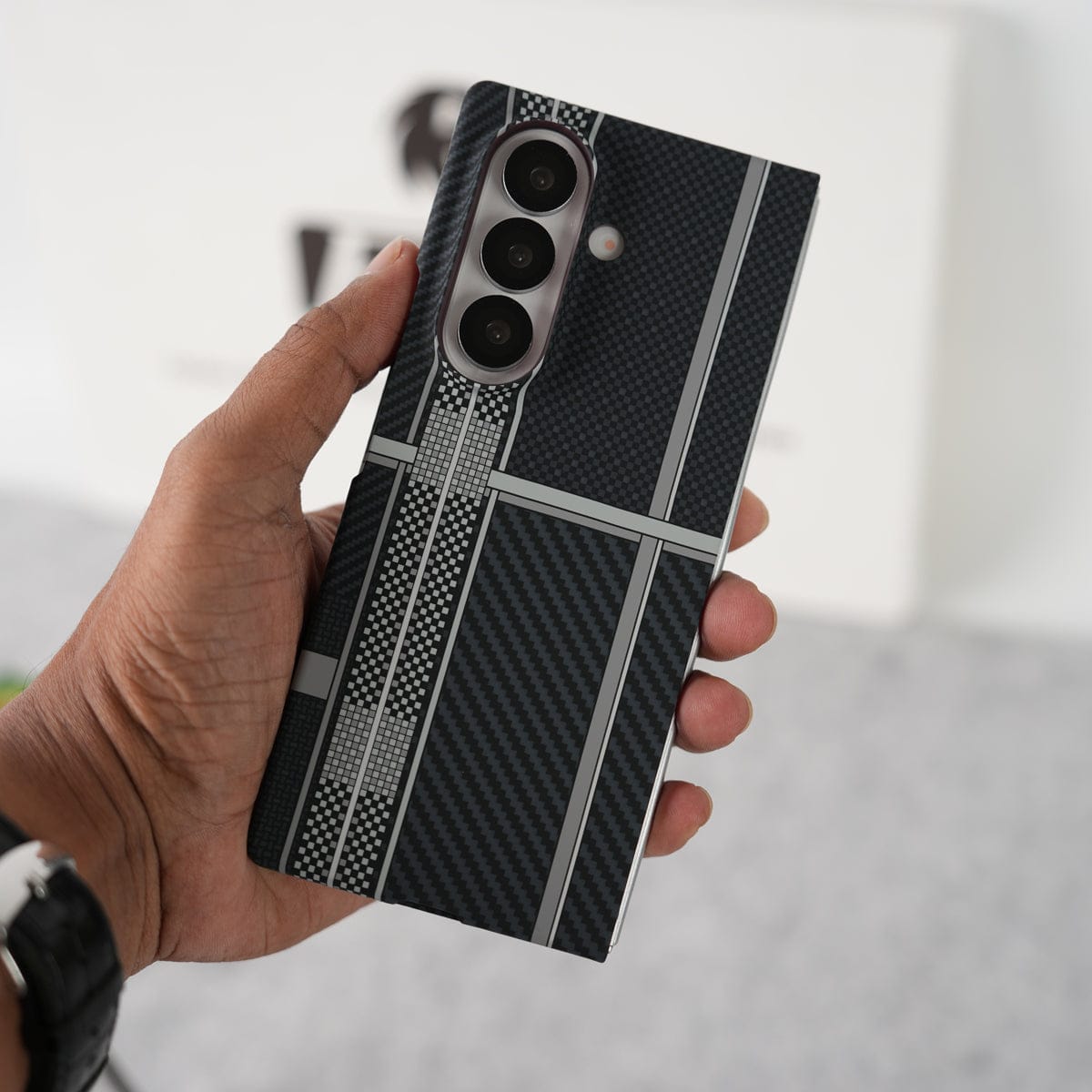 Aramid Design Hard Pc Case for Samsung Galaxy Z Fold 8 Ultra | MagSafe Cover