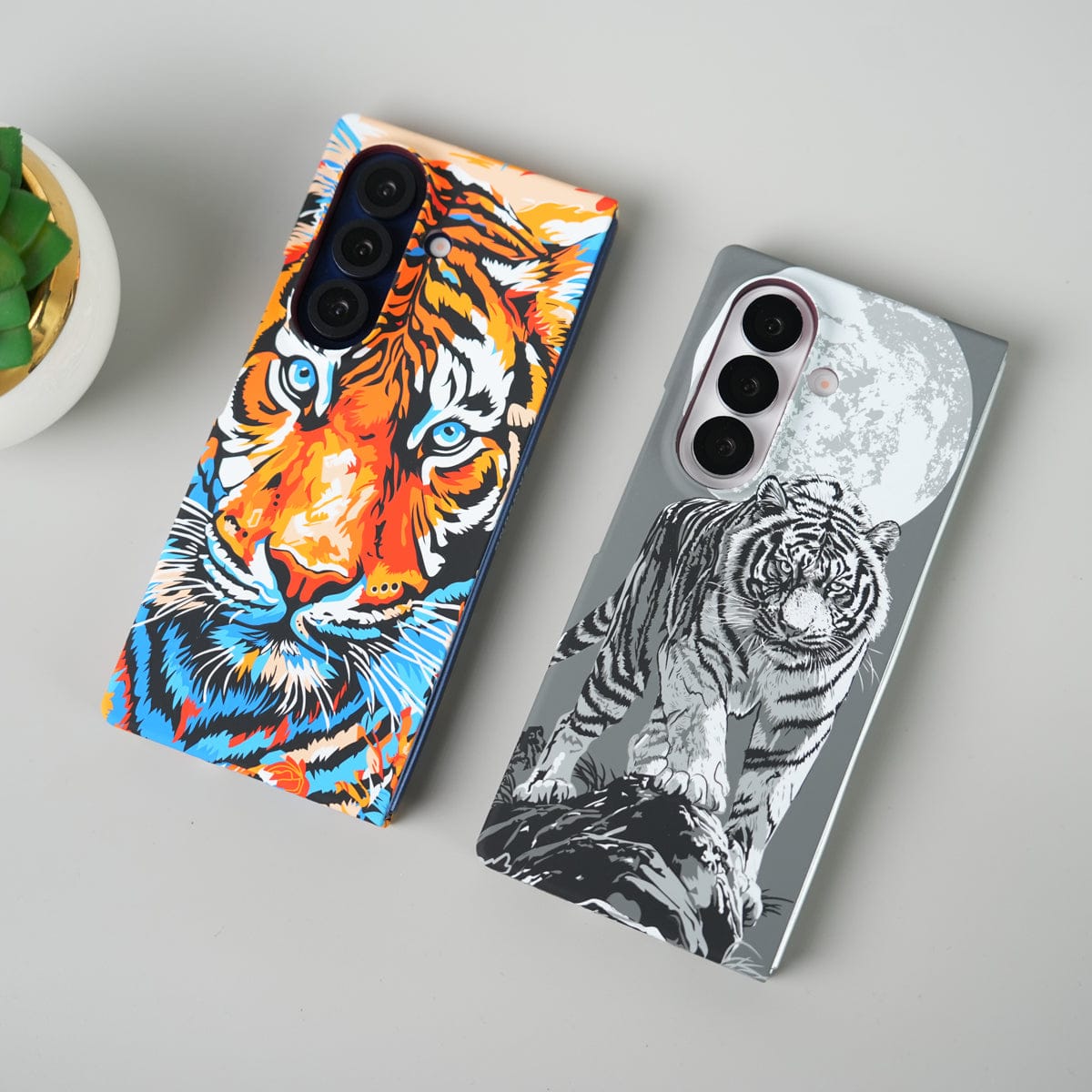 Tiger Printed Hard PC Cover for Samsung Galaxy Z Fold 8 Ultra with MagSafe | Shockproof Slim Protection