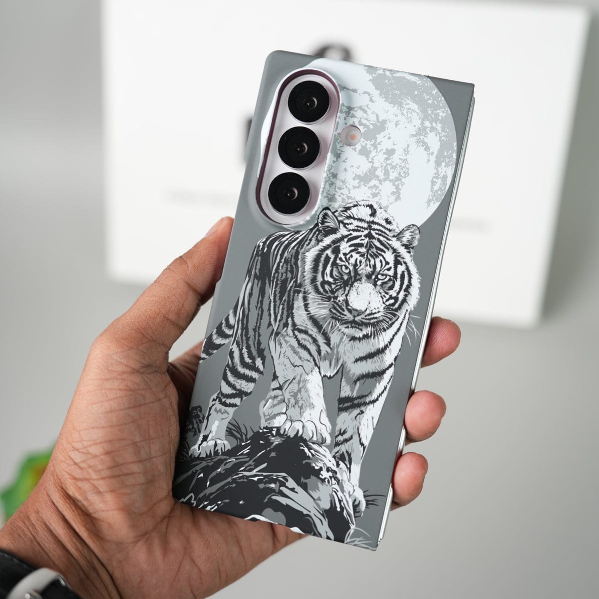 Tiger Printed Hard PC Cover for Samsung Galaxy Z Fold 8 Ultra with MagSafe | Shockproof Slim Protection