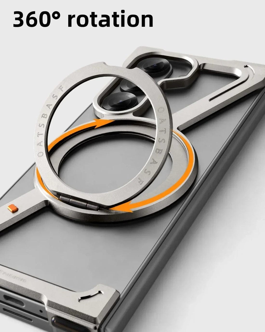 Z Shape Aluminium Metal Rotating Kickstand Case for Samsung Galaxy Z Fold 8 Ultra
