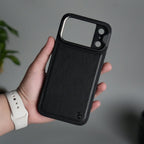 iPhone 17 Series Camera Protector Case | Sliding Metal Lens Cover | Shockproof Back Cover with Built-In Kickstand