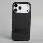 iPhone 17 Series Premium PU Leather Suitcase MagSafe Case with Foldable Stand