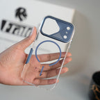 iPhone 17 Series Frosted MagSafe Case with Metallic Camera Frame