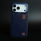 Premium PU Leather Case for iPhone 17 Series | Metal Camera Frame