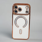 iPhone 17 Series Luxury Crystal MagSafe Case with Rhinestone Camera Frame