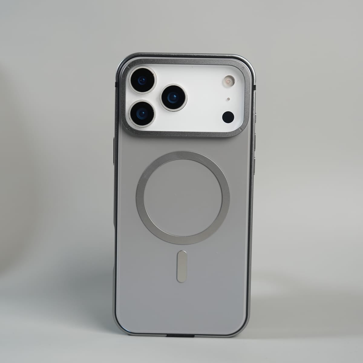 iPhone 17 Series Premium Glass Back MagSafe Case with Aluminium Side Bumper