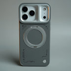 iPhone 17 Series Matrix Leather Pattern Case | Premium Luxury Back Cover with Ring Stand