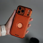 iPhone 17 Series Leather Case | Orange