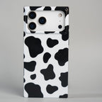 iPhone 17 Series Luxury Cow Print Case with Smooth Finish