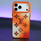 iPhone 17 Series Luxury Monogram Glitter Transparent Protective Case