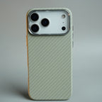 iPhone 17 Series Premium Carbon Fiber Texture MagSafe Case with Metal Camera Frame