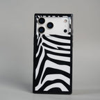 iPhone 17 Series Premium Zebra Print Glossy Silicone Cover