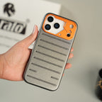 iPhone 17 Series Premium PU Leather MagSafe Case | Metal Camera Frame Protective Cover