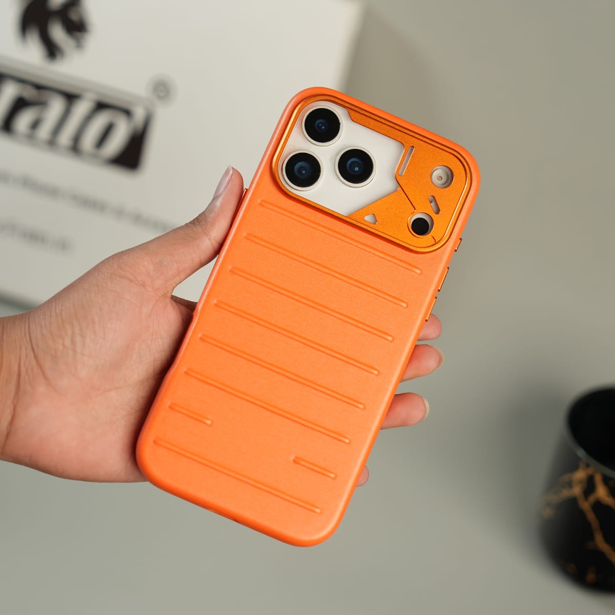 iPhone 17 Series Premium PU Leather MagSafe Case | Metal Camera Frame Protective Cover