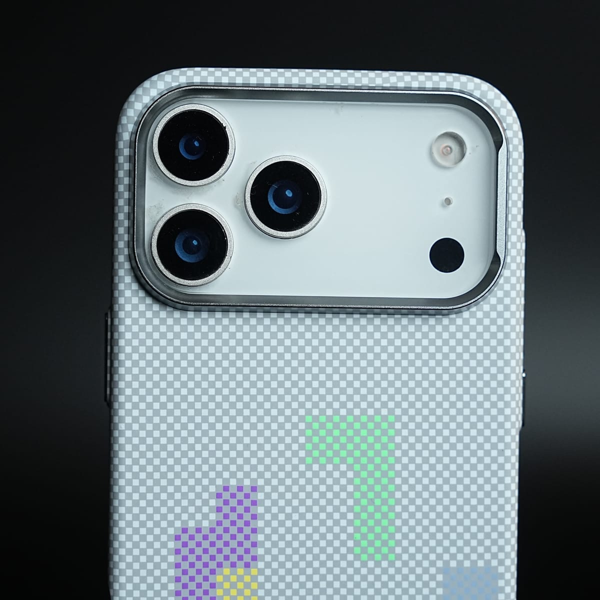 Aramid Design Hard Pc Case for iPhone 17 Series | Magnetic Ring Cover | Brick Design