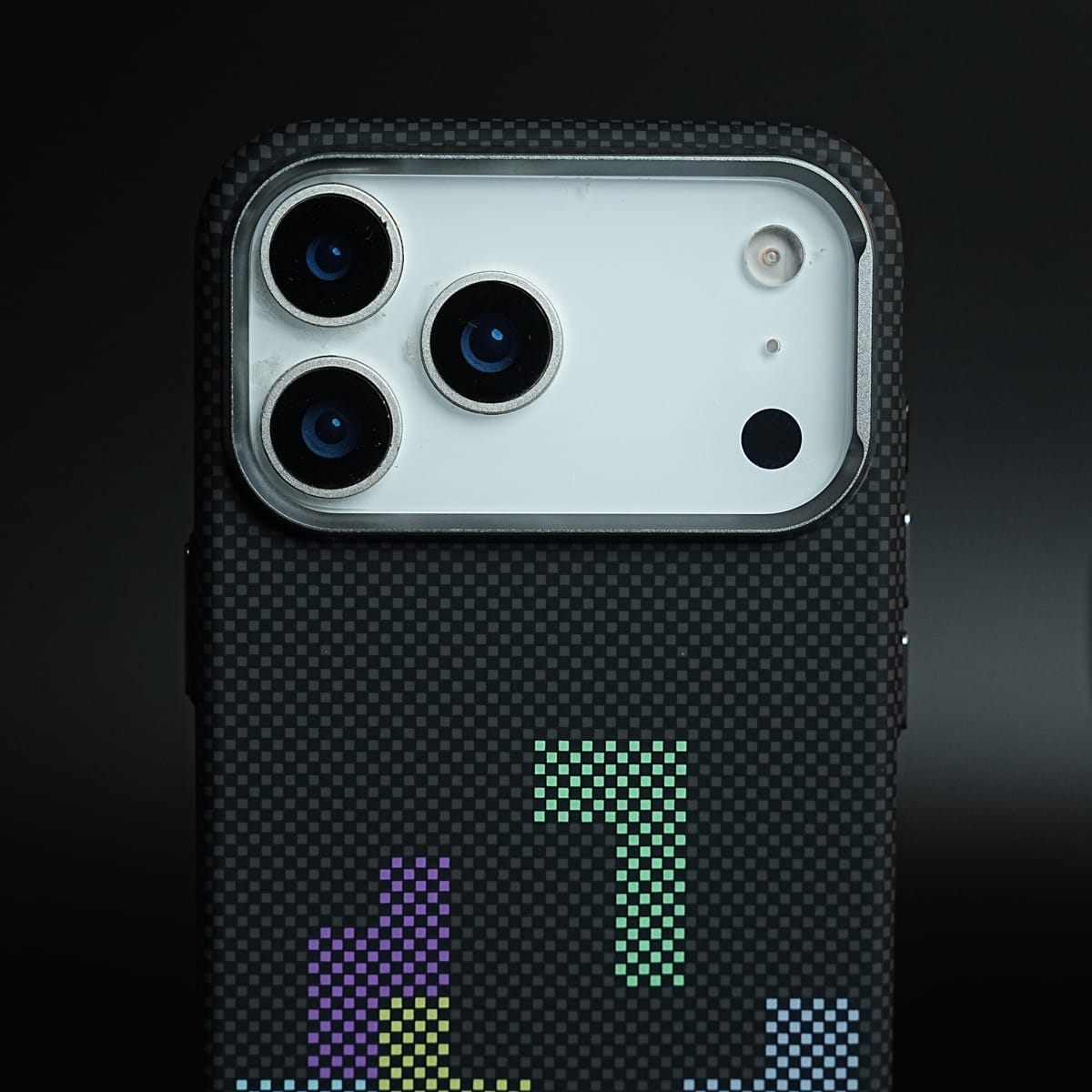 Aramid Design Hard Pc Case for iPhone 17 Series | Magnetic Ring Cover | Brick Design