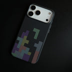 Aramid Design Hard Pc Case for iPhone 17 Series | Magnetic Ring Cover | Brick Design