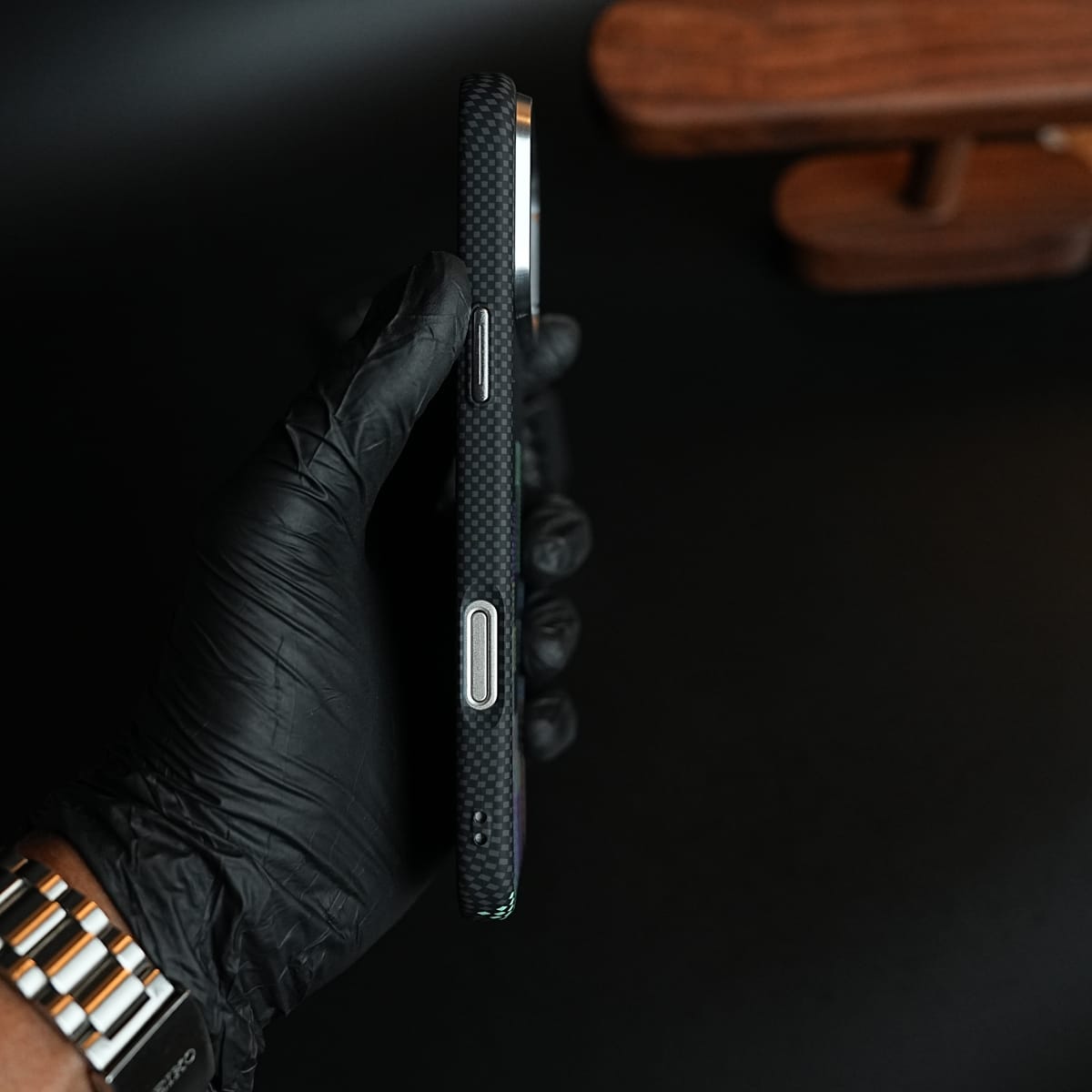 Aramid Design Hard Pc Case for iPhone 17 Series | Magnetic Ring Cover | Brick Design