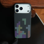 Aramid Design Hard Pc Case for iPhone 17 Series | Magnetic Ring Cover | Brick Design