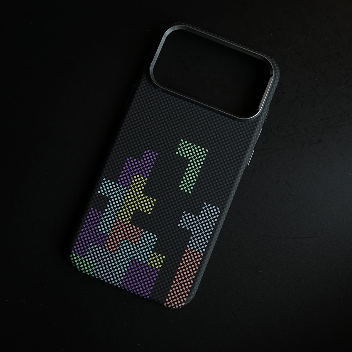 Aramid Design Hard Pc Case for iPhone 17 Series | Magnetic Ring Cover | Brick Design
