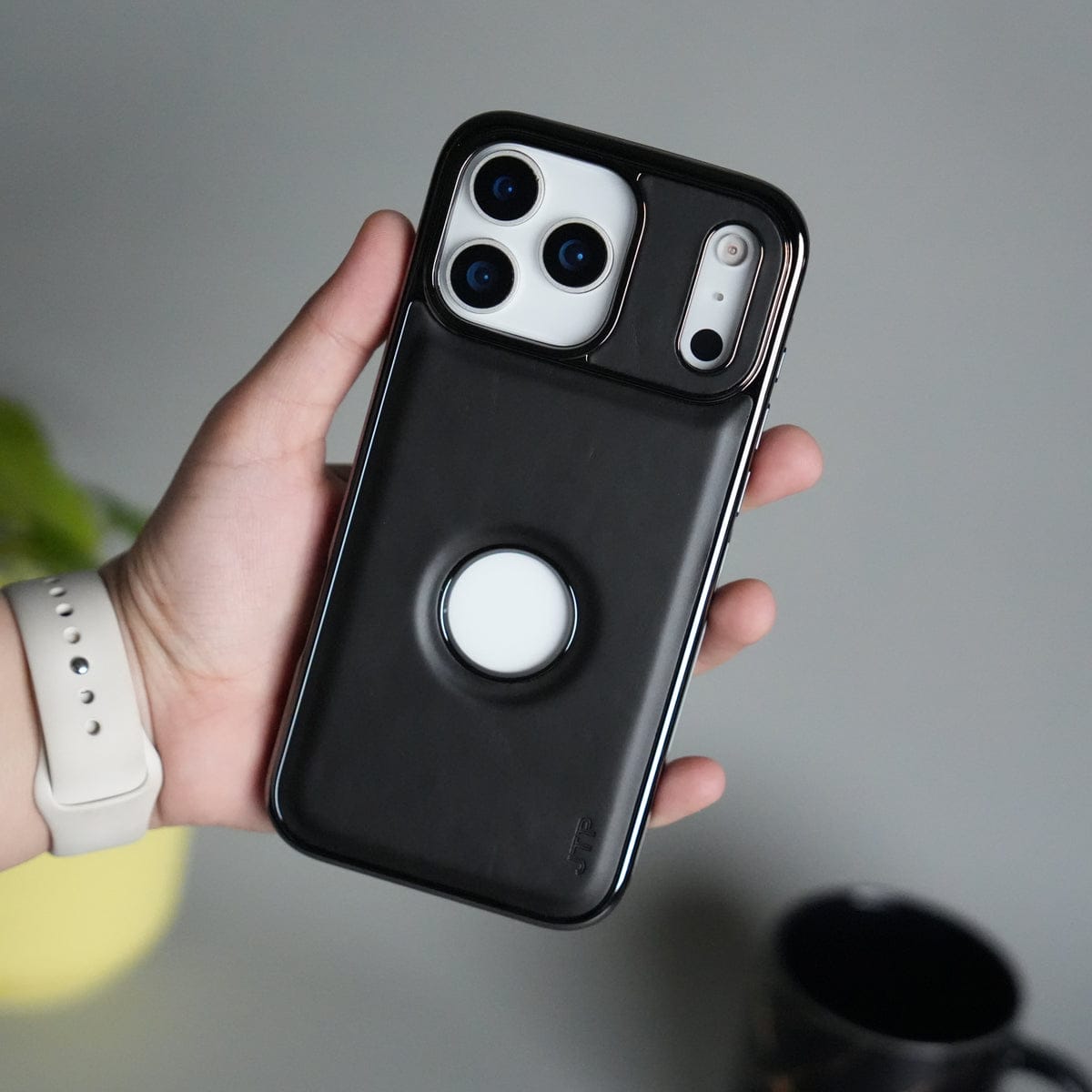 iPhone 17 Pro Max JTP PU Leather Logo Cut Case Premium Finish Cover