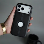 iPhone 17 Pro Max Leather Case | Classic Middle Stitched PU Back Cover