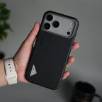iPhone 17 Pro Max Leather Texture MagSafe PVC NUIU Case With Metal Camera Bump
