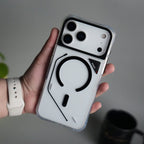 iPhone 17 Pro Max TechLine Transparent MagSafe Case with Metal Camera Bump Back Cover