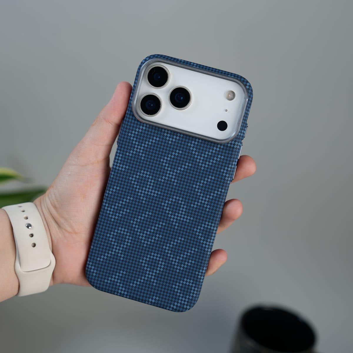 iPhone 17 Pro Max ERF Carbon Fiber Texture Hard Pc MagSafe Case | Lightweight Back Cover