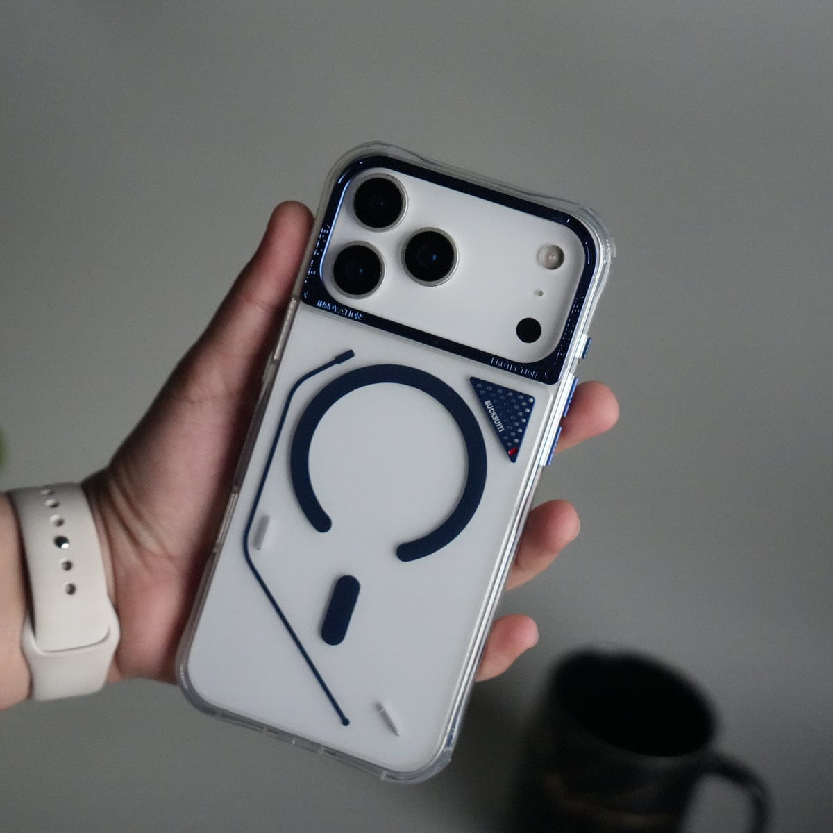iPhone 17 Pro Max TechLine Transparent MagSafe Case with Metal Camera Bump Back Cover