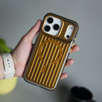 iPhone 17 Pro Max MagSafe Suitcase Design Case | Shiny Texture Back Cover