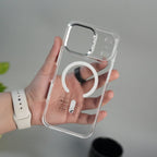 iPhone 17 Pro Max Crystal Clear Anti-Yellow Case with MagSafe & Metal Camera Bumper