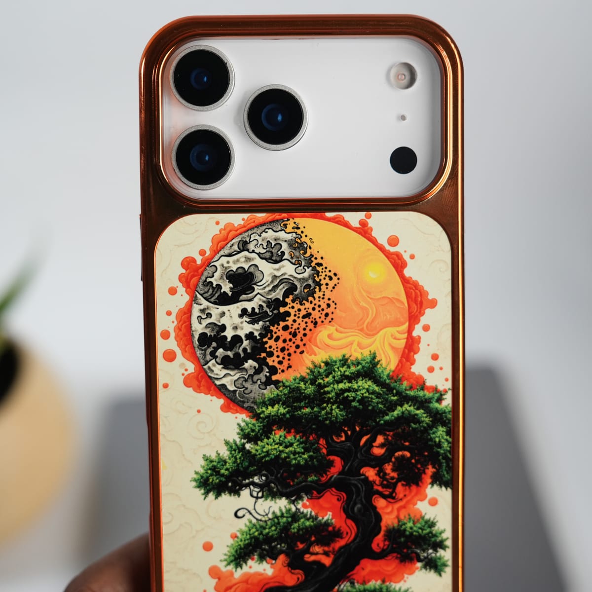 Crimson Eclipse Designer Case for iPhone 17 Series