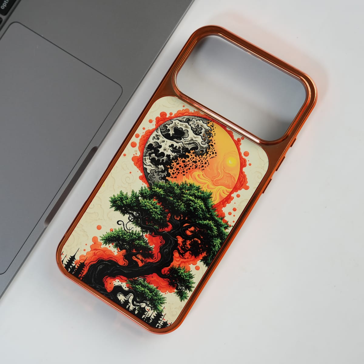 Crimson Eclipse Designer Case for iPhone 17 Series