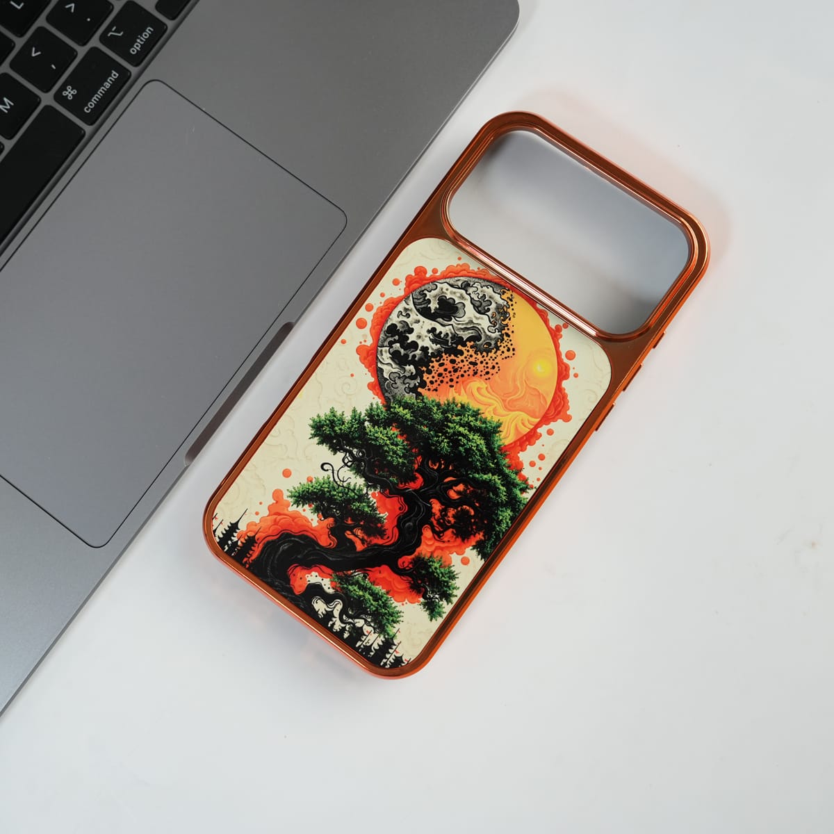 Crimson Eclipse Designer Case for iPhone 17 Series