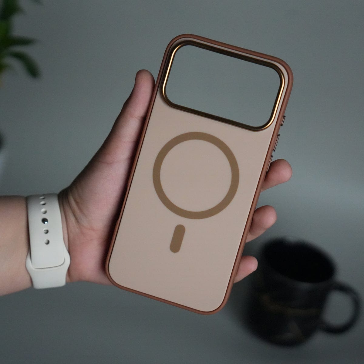 iPhone 17 Pro Max Matte MagSafe Case | Electroplated Camera Frame | Shockproof Back Cover