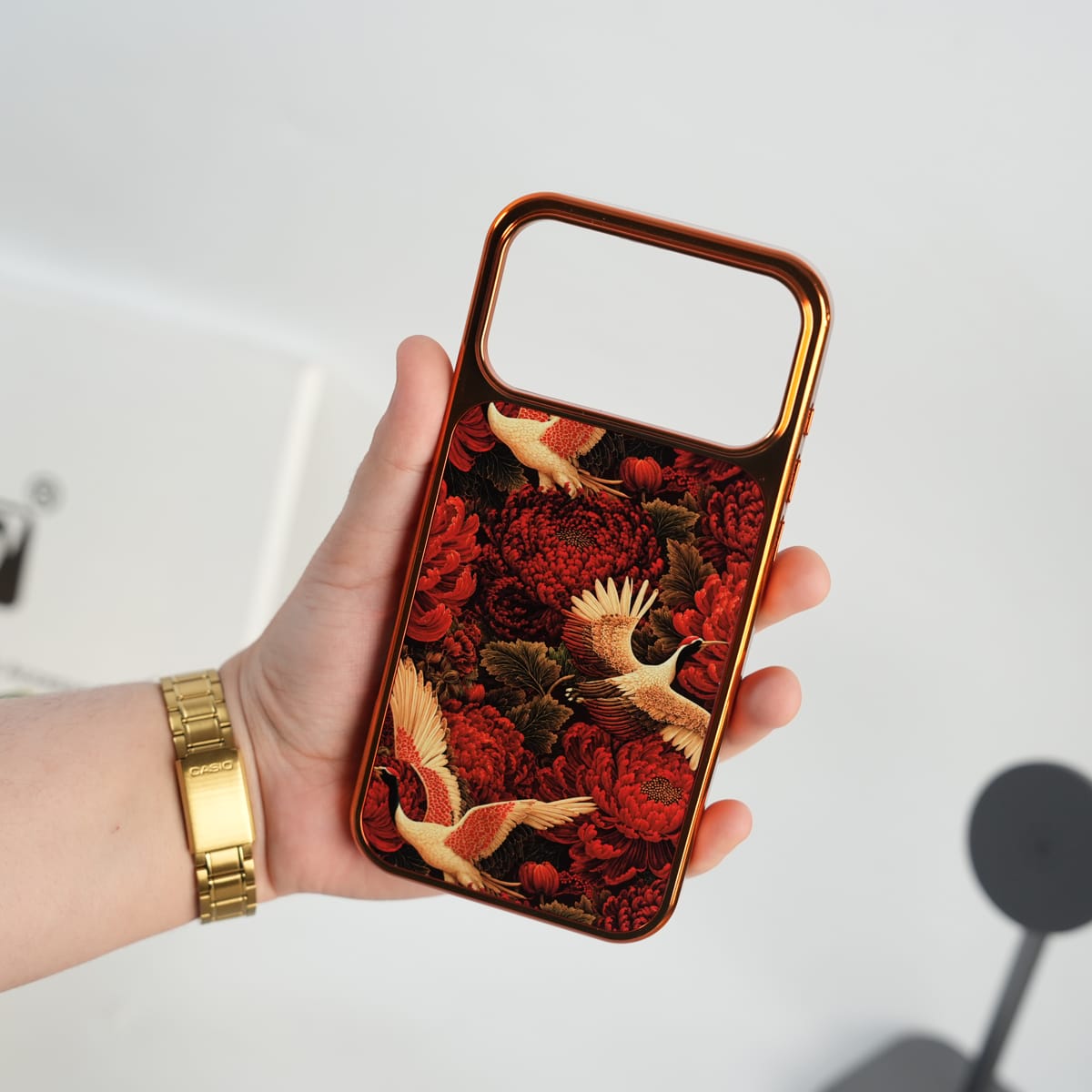 iPhone 17 Series RedDynasty Chrome Plated Case Cover