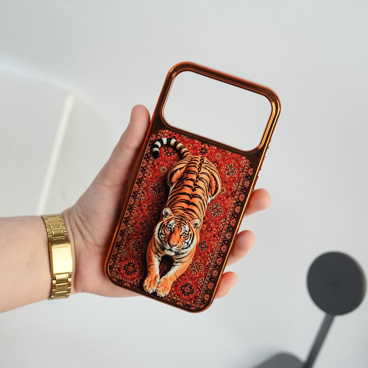iPhone 17 Series RegalTiger Chrome Plated Case Cover