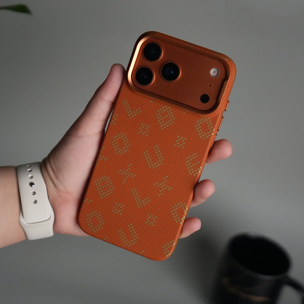 iPhone 17 Pro Max Aramid Fiber Slim Case Cover | Orange