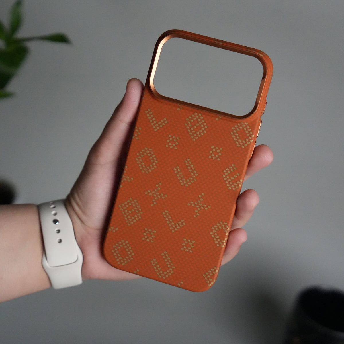 iPhone 17 Pro Max Aramid Fiber Slim Case Cover | Orange