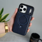 iPhone 17 Series Premium Leather MagSafe Case with Kickstand & Camera Protection | Luxury Slim Cover