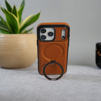 iPhone 17 Series Premium Leather MagSafe Case with Kickstand & Camera Protection | Luxury Slim Cover