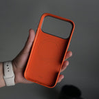 iPhone 17 Pro Max Carbon Fiber Texture Case with Metal Camera Frame & Rotating Ring Stand
