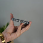 iPhone 17 Pro Max Carbon Fiber Texture Design Hard Pc MagSafe Case Cover GrayBlackLine Design