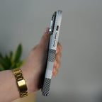 iPhone 17 Pro Max Carbon Fiber Texture Design Hard Pc MagSafe Case Cover GrayBlackLine Design