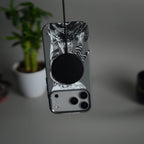 iPhone 17 Pro Max Carbon Fiber Texture Design Hard Pc MagSafe Case Cover GrayTiger