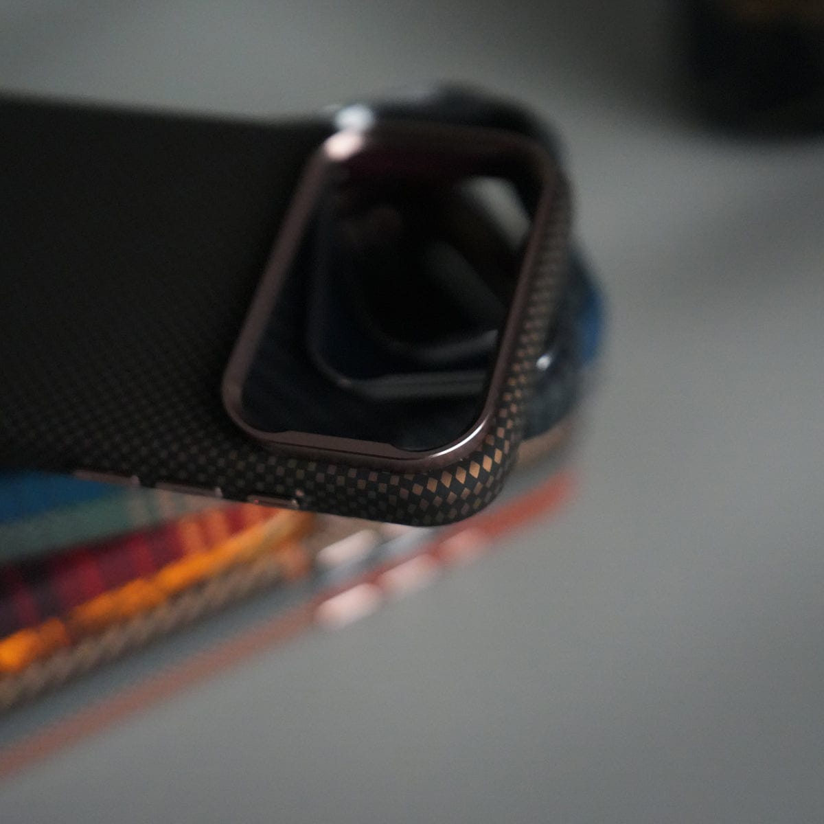 iPhone 17 Pro Max Carbon Fiber Texture Design Hard Pc MagSafe Case Cover GrayTiger