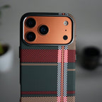 iPhone 17 Pro Max Carbon Fiber Texture Design Hard Pc MagSafe Case Cover GreenRed